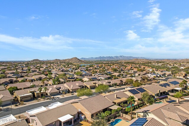 11413 S Coolwater Dr, Goodyear, AZ 85338 - aerial view with a mountain view and a residential view