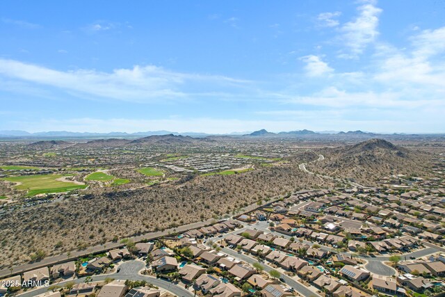 11413 S Coolwater Dr, Goodyear, AZ 85338 - birds eye view of property featuring a mountain view and a residential view