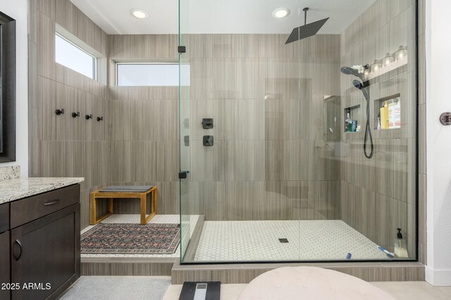 1221 E Paseo Way, Phoenix, AZ 85042 - bathroom with a shower stall and vanity