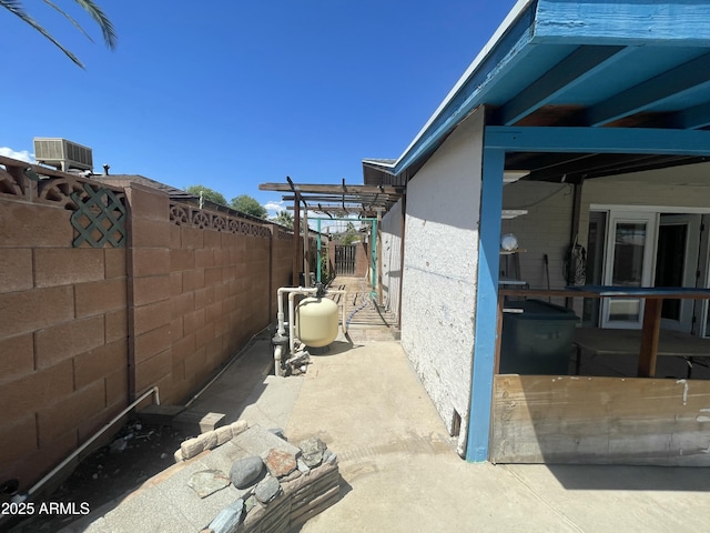 1529 W Eva St, Phoenix, AZ 85021 - view of side of home featuring a fenced backyard, a patio area, and central air condition unit