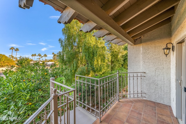 view of balcony