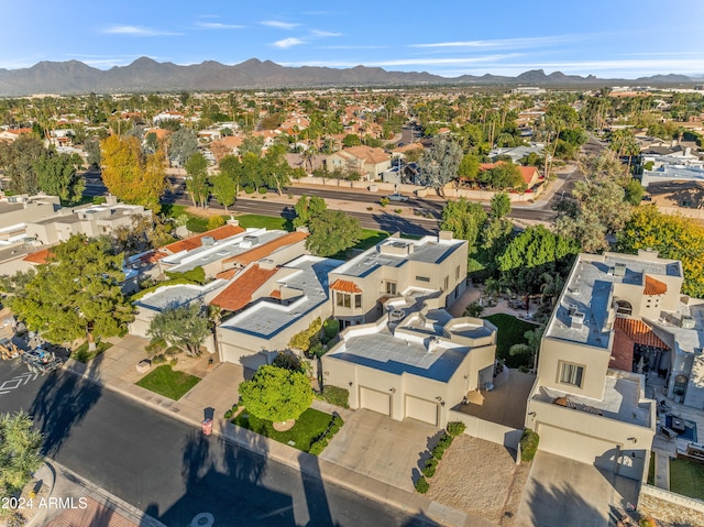 aerial view featuring a mountain view