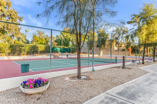 view of tennis court