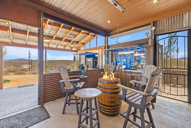 10975 E Janet Way, Dewey, AZ 86327 - view of patio / terrace featuring a mountain view