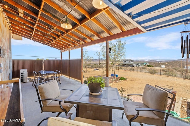 10975 E Janet Way, Dewey, AZ 86327 - view of patio with a fenced backyard and outdoor dining space