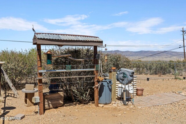10975 E Janet Way, Dewey, AZ 86327 - view of yard with fence and a mountain view