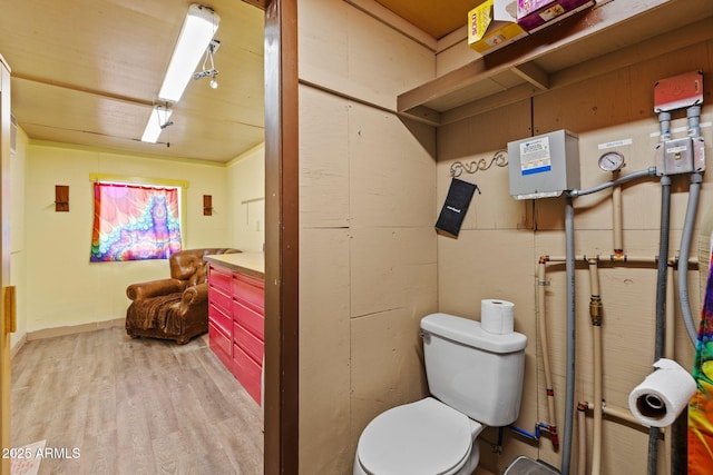 10975 E Janet Way, Dewey, AZ 86327 - bathroom with toilet, wood finished floors, and vanity