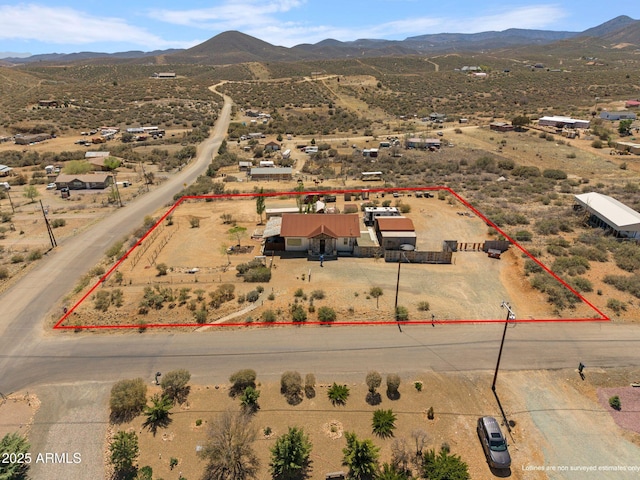 10975 E Janet Way, Dewey, AZ 86327 - aerial view with a desert view, a mountain view, and a rural view
