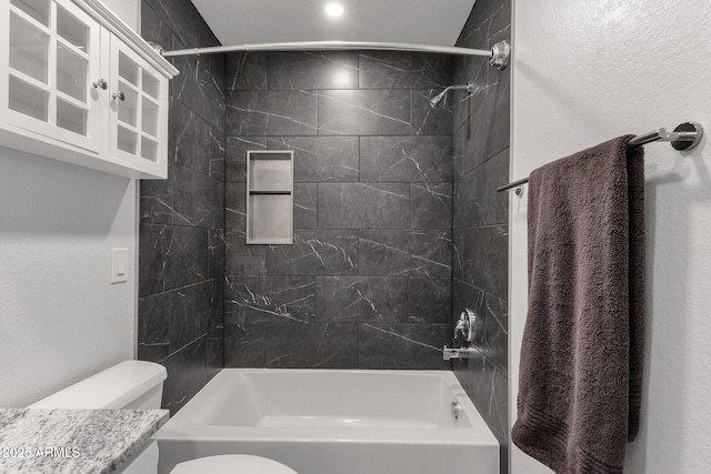 13636 N Hamilton Dr Unit 101, Fountain Hills, AZ 85268 - full bathroom featuring vanity, shower / bathing tub combination, and toilet