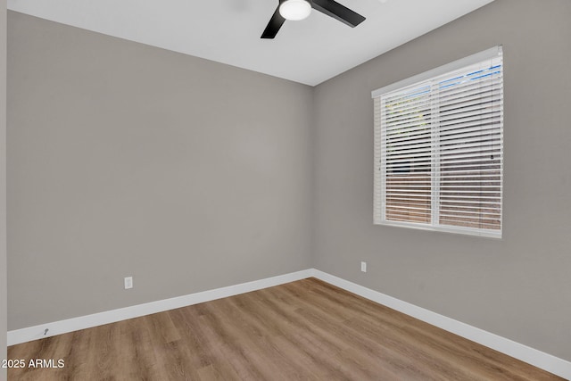 3376 E Lafayette Ave, Gilbert, AZ 85298 - spare room featuring ceiling fan and wood finished floors