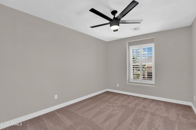 3376 E Lafayette Ave, Gilbert, AZ 85298 - carpeted empty room featuring baseboards and ceiling fan