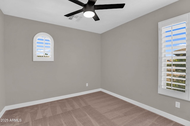 3376 E Lafayette Ave, Gilbert, AZ 85298 - spare room featuring a ceiling fan and carpet flooring