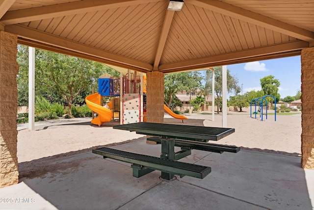 3376 E Lafayette Ave, Gilbert, AZ 85298 - view of patio / terrace with a playground