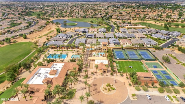 3376 E Lafayette Ave, Gilbert, AZ 85298 - aerial perspective of suburban area with a large body of water and a golf course