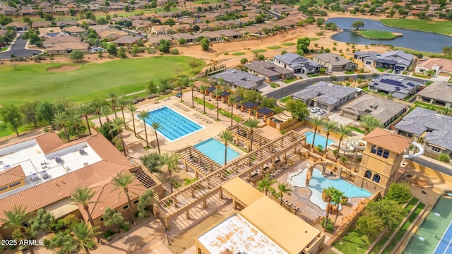 3376 E Lafayette Ave, Gilbert, AZ 85298 - aerial view of residential area featuring a large body of water and a local golf course