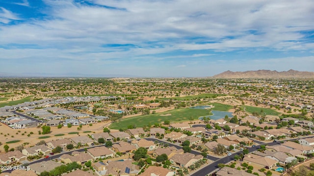 3376 E Lafayette Ave, Gilbert, AZ 85298 - aerial overview of property's location with a water and mountain view and nearby suburban area