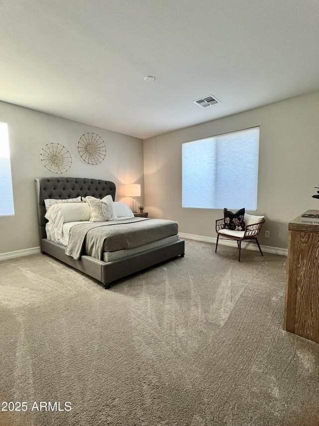 bedroom with carpet flooring