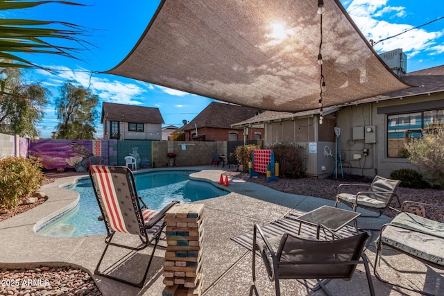 view of pool with a patio area