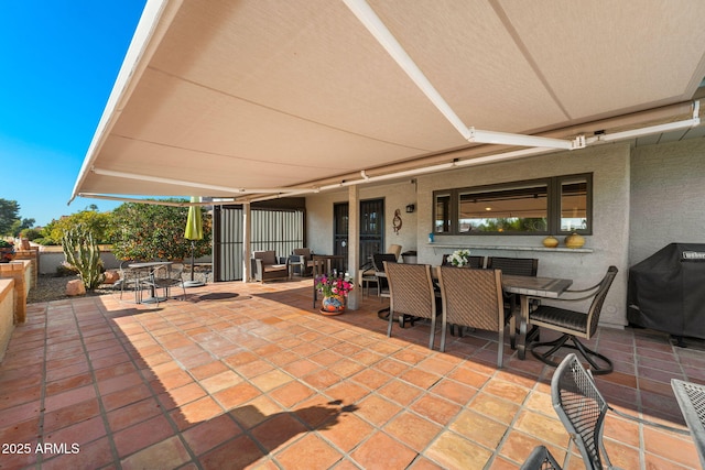 view of patio / terrace featuring grilling area