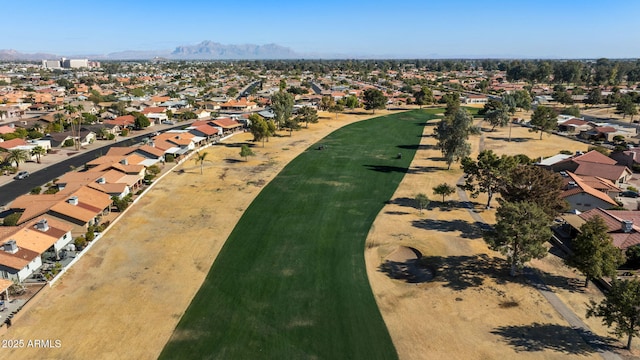 bird's eye view featuring a mountain view