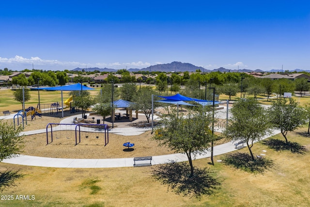 2056 E Carob Dr, Chandler, AZ 85286 - community jungle gym with a gazebo and a mountain view