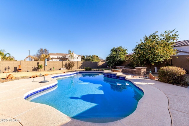 view of pool with a patio area