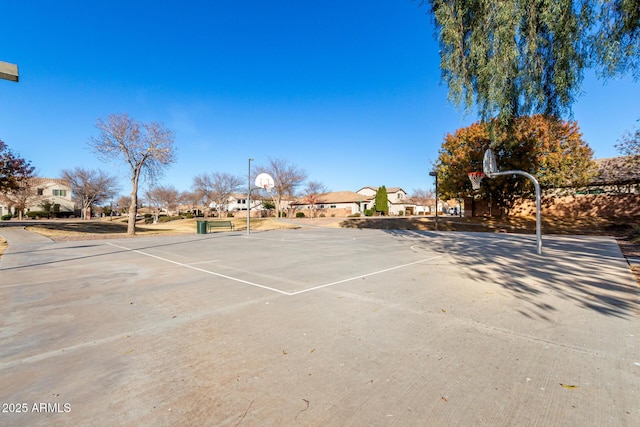 view of basketball court