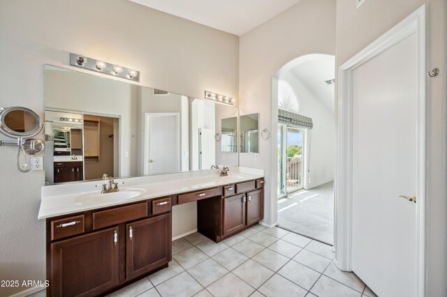 3905 S Bridal Vail Dr, Gilbert, AZ 85297 - full bath featuring double vanity and tile patterned flooring
