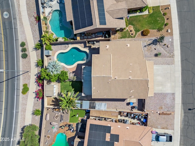 3905 S Bridal Vail Dr, Gilbert, AZ 85297 - drone / aerial view of a pool