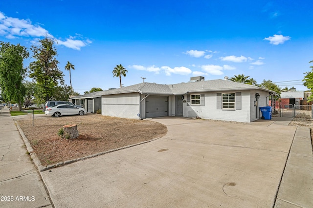 ranch-style house with a garage