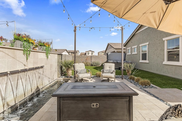 view of patio / terrace featuring a fenced backyard