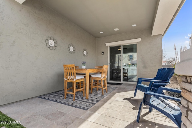 view of patio / terrace featuring outdoor dining area