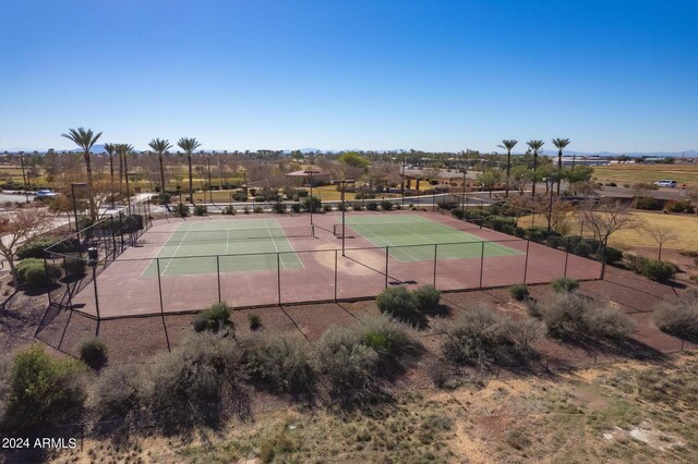 view of tennis court