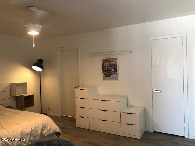 1156 E Vinedo Ln, Tempe, AZ 85284 - bedroom with dark wood-type flooring
