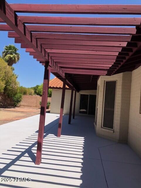 1156 E Vinedo Ln, Tempe, AZ 85284 - view of patio with a pergola