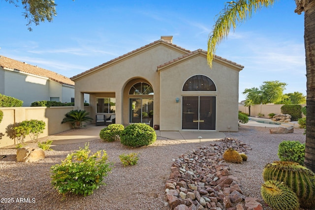 11816 E Terra Dr, Scottsdale, AZ 85259 - back of house featuring stucco siding and a patio area