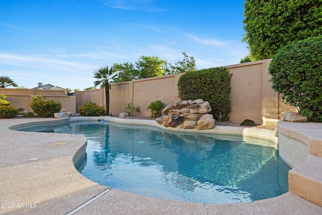 11816 E Terra Dr, Scottsdale, AZ 85259 - view of swimming pool with a fenced backyard