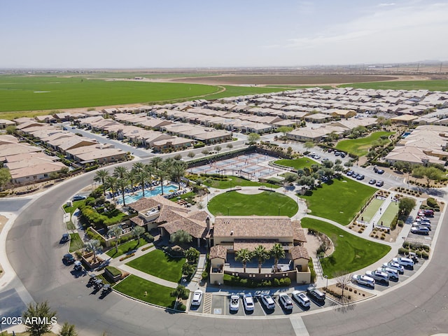 aerial view featuring a residential view