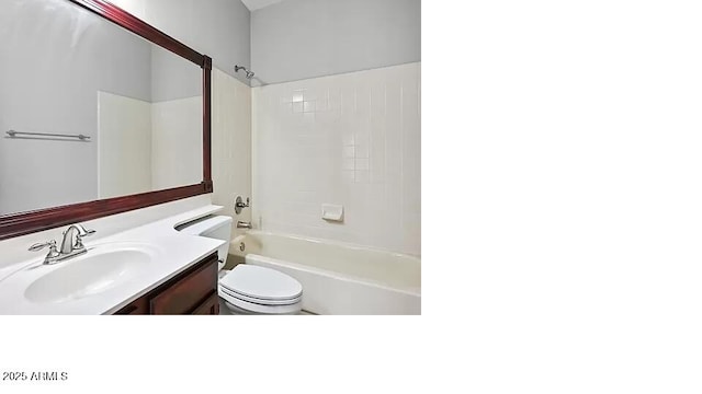 3761 W Kent Dr, Chandler, AZ 85226 - bathroom featuring toilet, shower / bath combination, and vanity