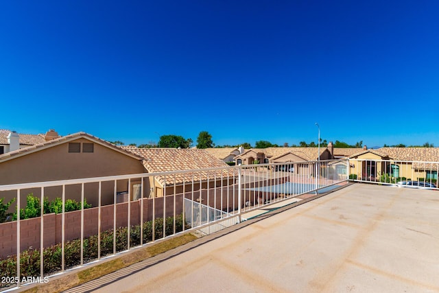 3761 W Kent Dr, Chandler, AZ 85226 - view of patio / terrace featuring fence and a residential view