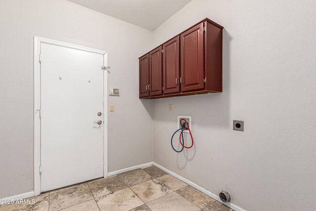 3761 W Kent Dr, Chandler, AZ 85226 - laundry area featuring hookup for an electric dryer, washer hookup, baseboards, and cabinet space