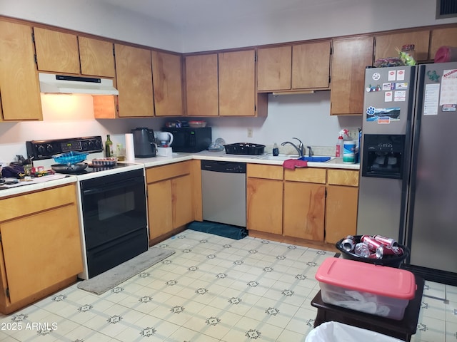 kitchen featuring stainless steel appliances and sink