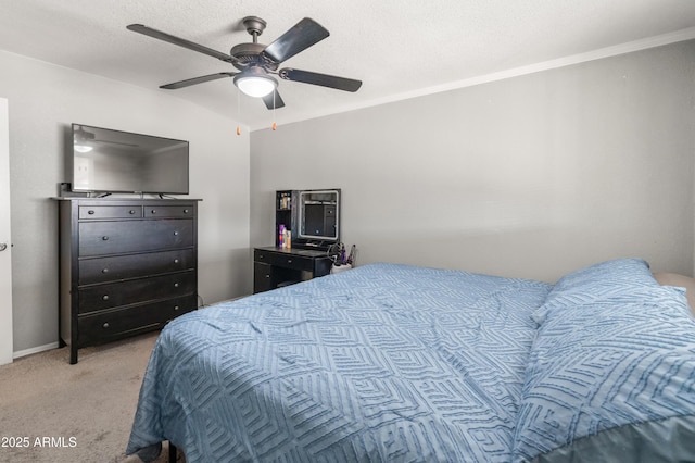 3806 N 64th Dr, Phoenix, AZ 85033 - bedroom featuring light carpet and a ceiling fan