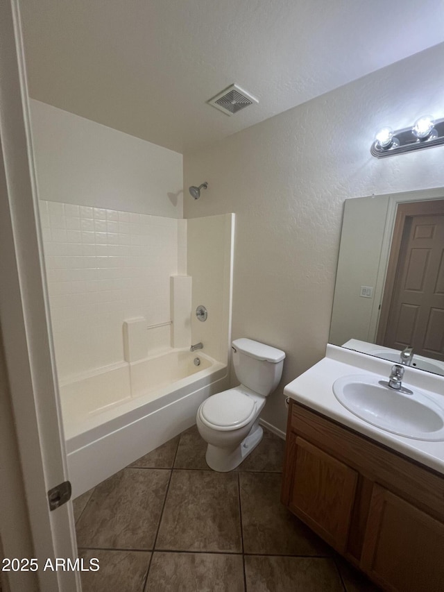 13004 W Saint Moritz Ln, El Mirage, AZ 85335 - bathroom with bathing tub / shower combination, vanity, and tile patterned flooring