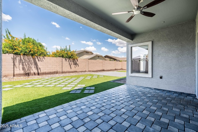 4140 E Claxton Ave, Gilbert, AZ 85297 - view of patio with ceiling fan
