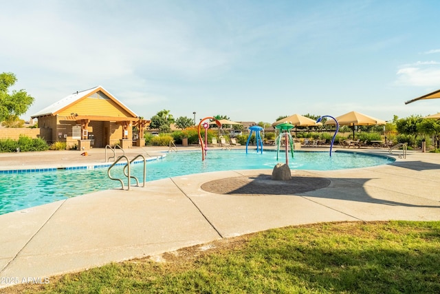 4140 E Claxton Ave, Gilbert, AZ 85297 - community pool featuring a patio area