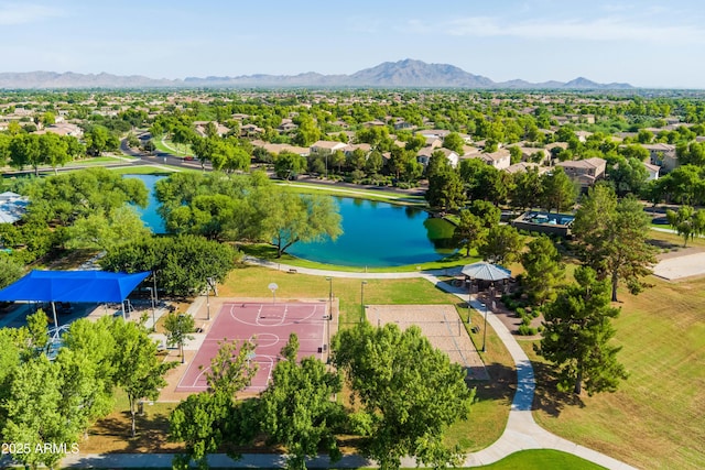 4140 E Claxton Ave, Gilbert, AZ 85297 - aerial perspective of suburban area with a water and mountain view