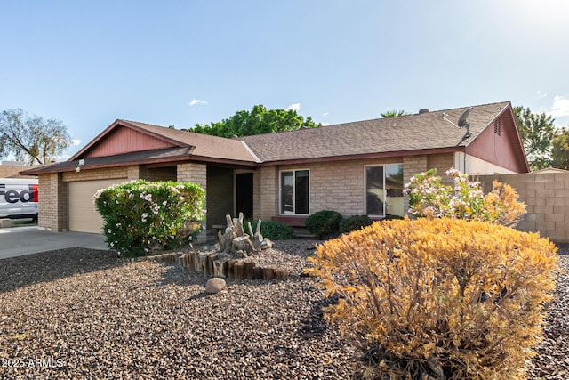 16638 N 46th Ln, Glendale, AZ 85306 - single story home featuring brick siding, an attached garage, driveway, and roof with shingles