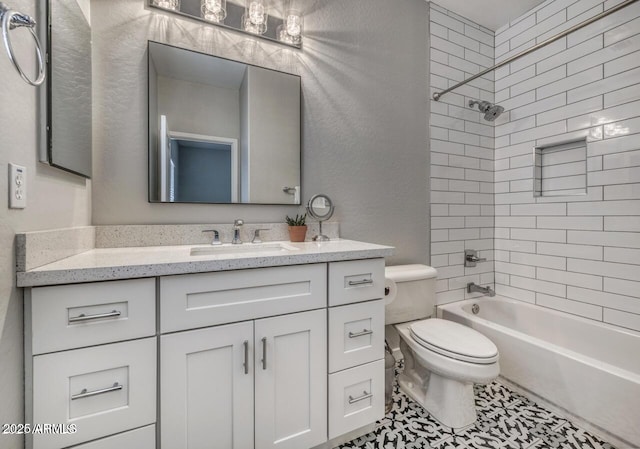 815 E Rose Ln Unit 105, Phoenix, AZ 85014 - full bathroom with bathing tub / shower combination, vanity, and toilet