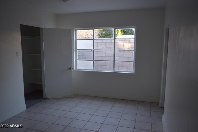 view of tiled empty room